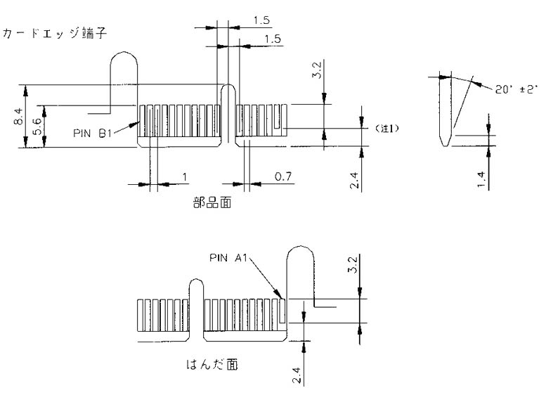 Pci Express概要 基板寸法