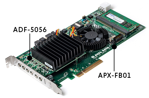 高速A/D変換ボード APX-5056 分解能16bit、500MSps、4ch 高速